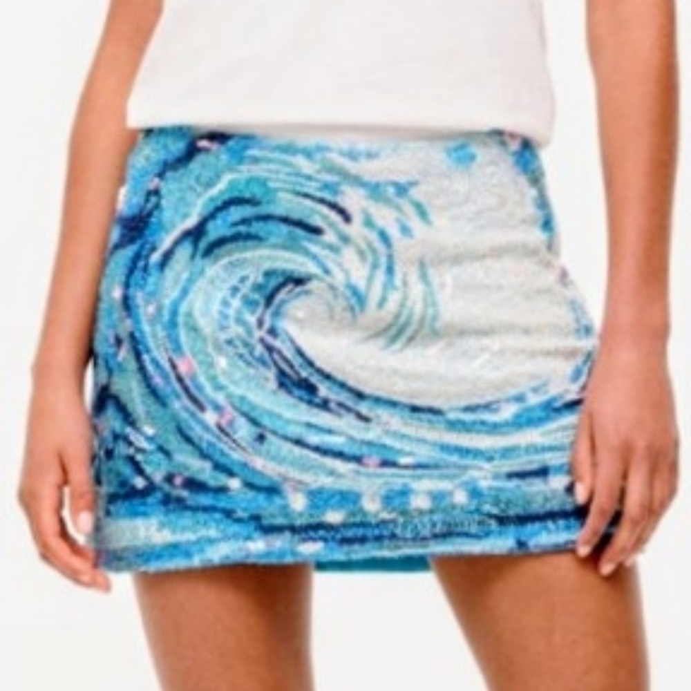 Brand New! Staud Tidal Wave Beaded Skirt